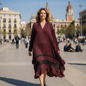 Vestido burdeos. Claudie Pierlot