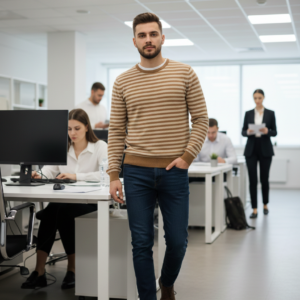 Sueter crudo beige. Amaki-Ho