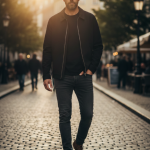 Chaqueta negro. Only & Sons