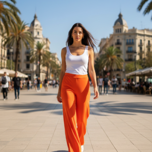 Pantalón coral. Only