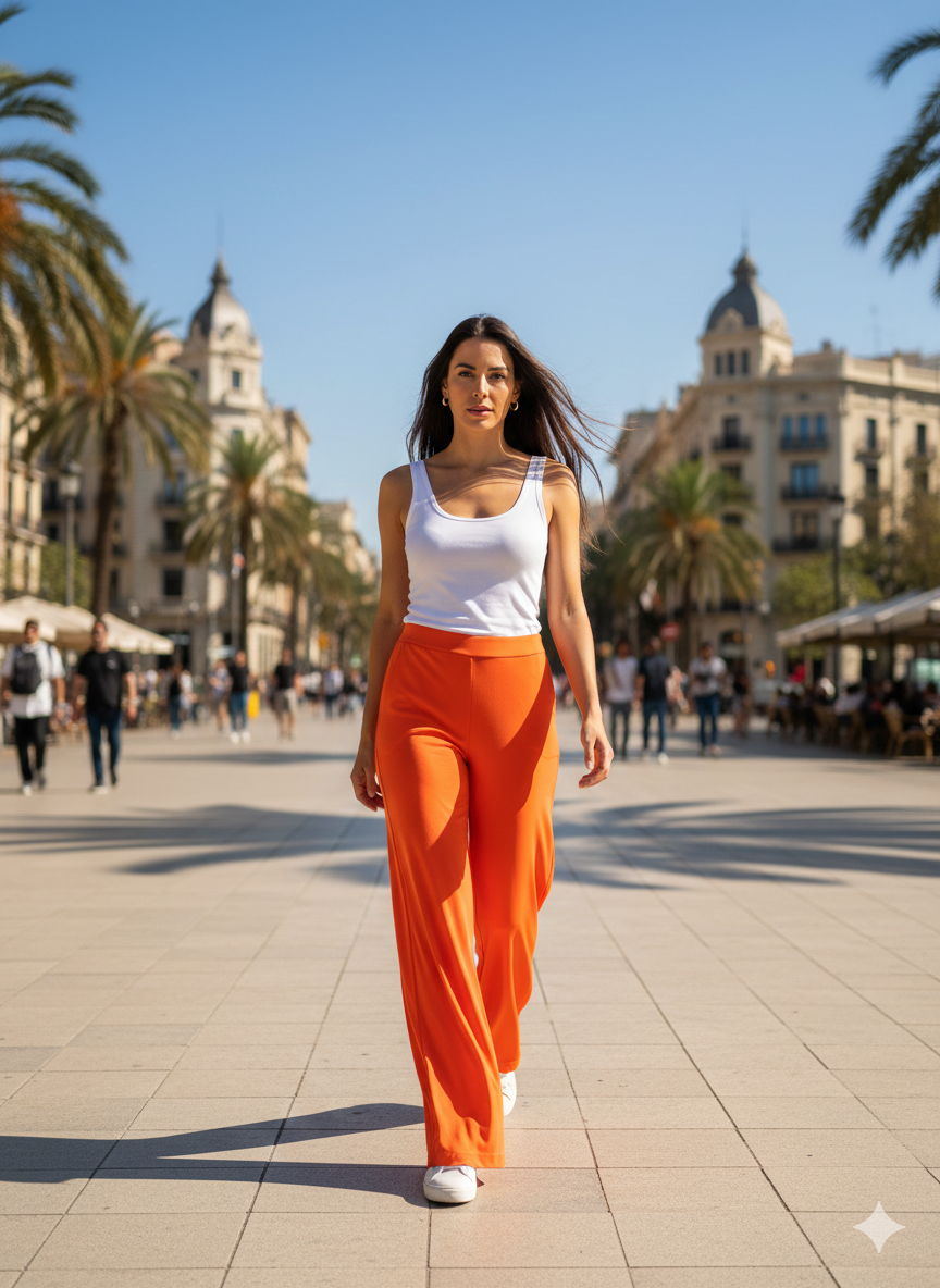 Pantalón coral. Only