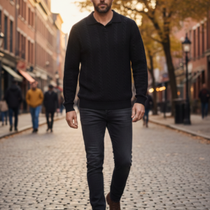 Jersey negro. Jack and Jones