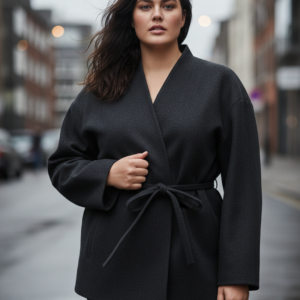 Chaqueta negra. Only