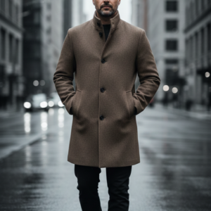 Abrigo beige. Only & Sons