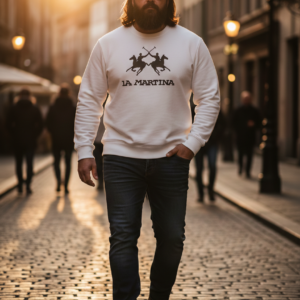 Sudadera blanco. La Martina