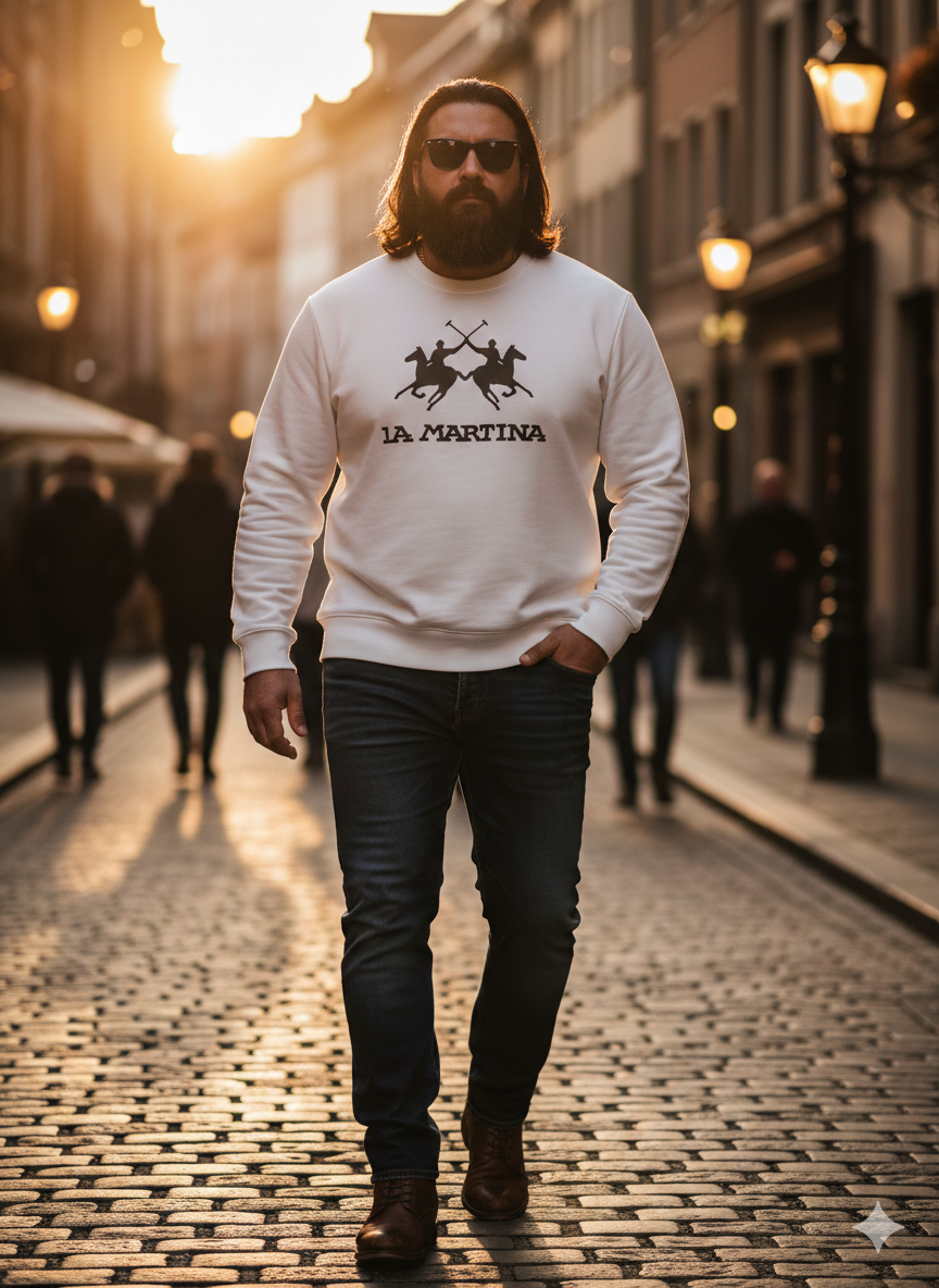 Sudadera blanco. La Martina