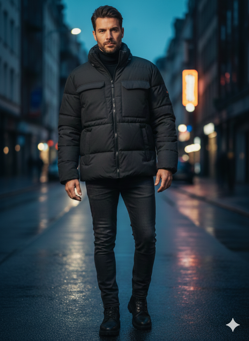 Abrigo Negro Only & Sons