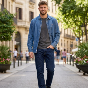 Sebre camisa denim azul. Tommy Hilfiger