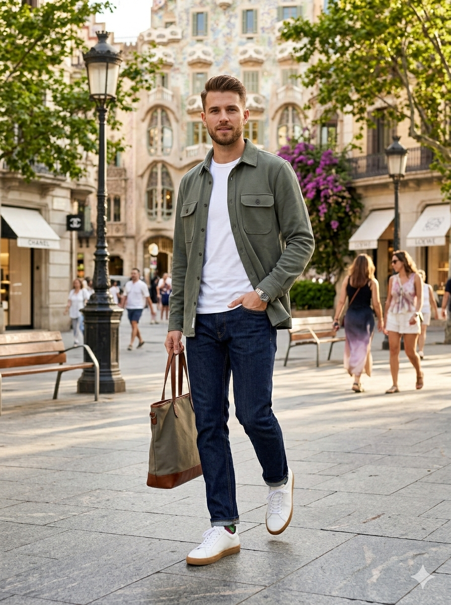 Sobre camisa azul. Only & Sons