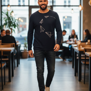 Jersey azul marino. New In Town