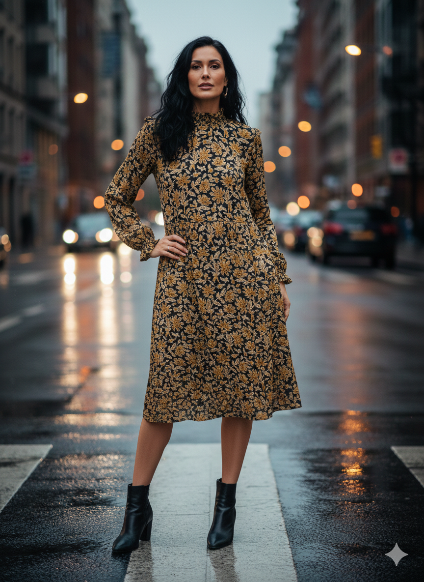 Vestido Estampado. Tommy Hilfiger