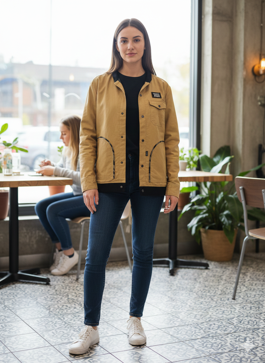 Chaqueta mostaza. US Versus Them