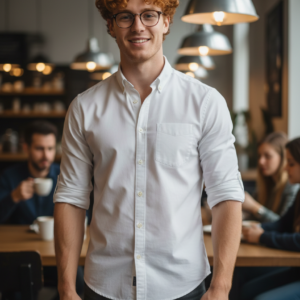 Camisa blanco. Jack and Jones