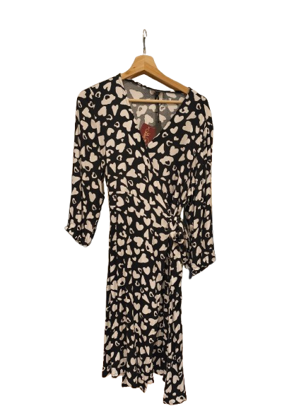 Vestido negro estampado. Street One - Image 3