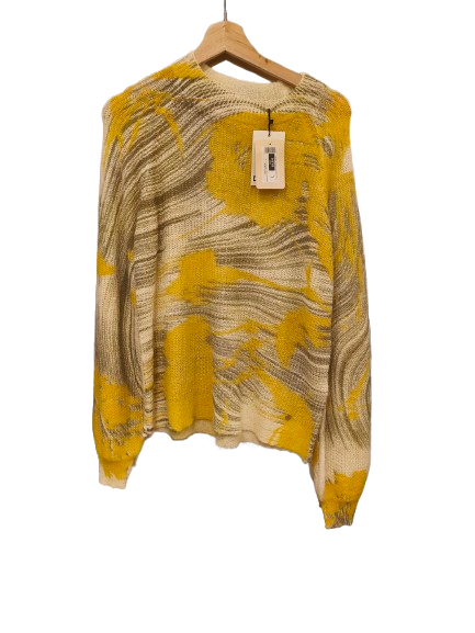 Jersey amarillo estampado. Desigual - Image 3