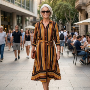 Vestido Estampado Multicolor. B. Young