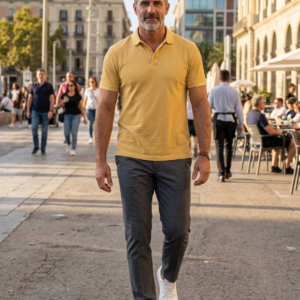 Polo Amarillo. Armani Exchange