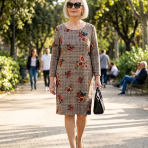 Vestido blanco estampado. Roberto Bassi