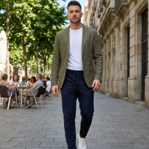 Pantalón marino. Only & Sons