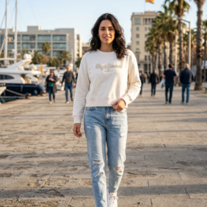 Sudadera Blanco. Pepe Jeans