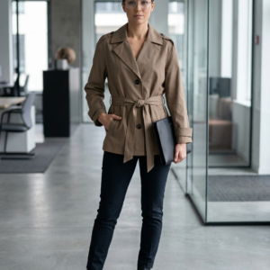 Chaqueta marrón. Only