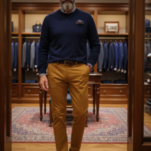 Pantalón marrón. Roberto Bassi