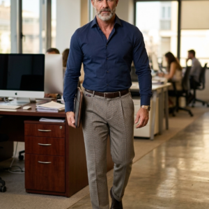 Pantalones Gris estampado. Tommy Hilfiger