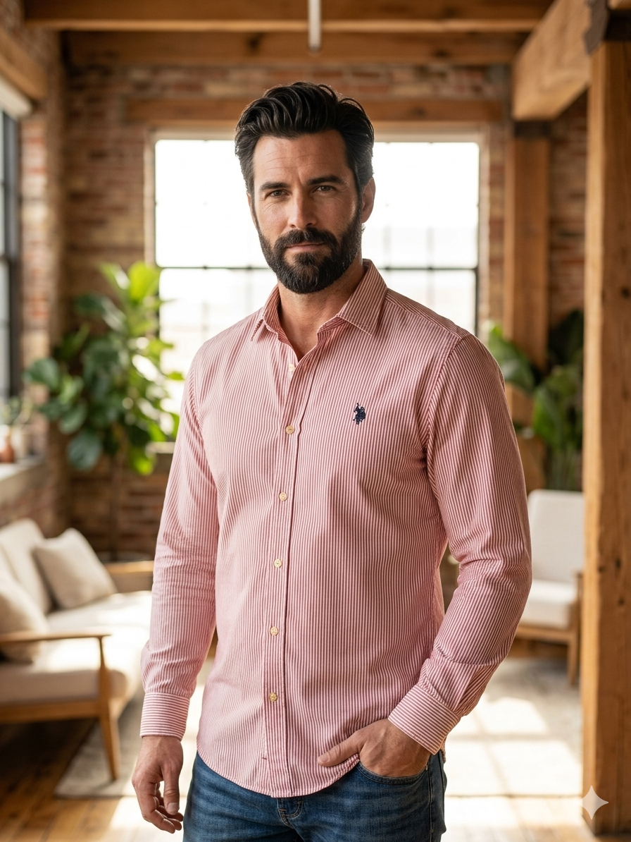 Camisa rojo. US Polo