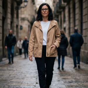 Chaqueta Beige. Geox