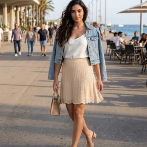 Falda Blanca. Claudie Pierlot