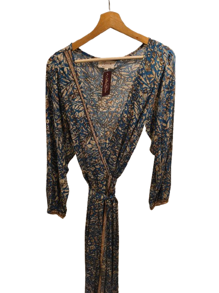 Vestido Azul estampado. Arena Formentera - Image 2